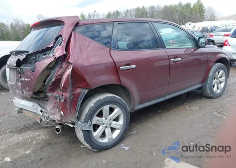 2007 Nissan Murano S z USA, uszkodzony, nr VIN JN8AZ08W57W659853